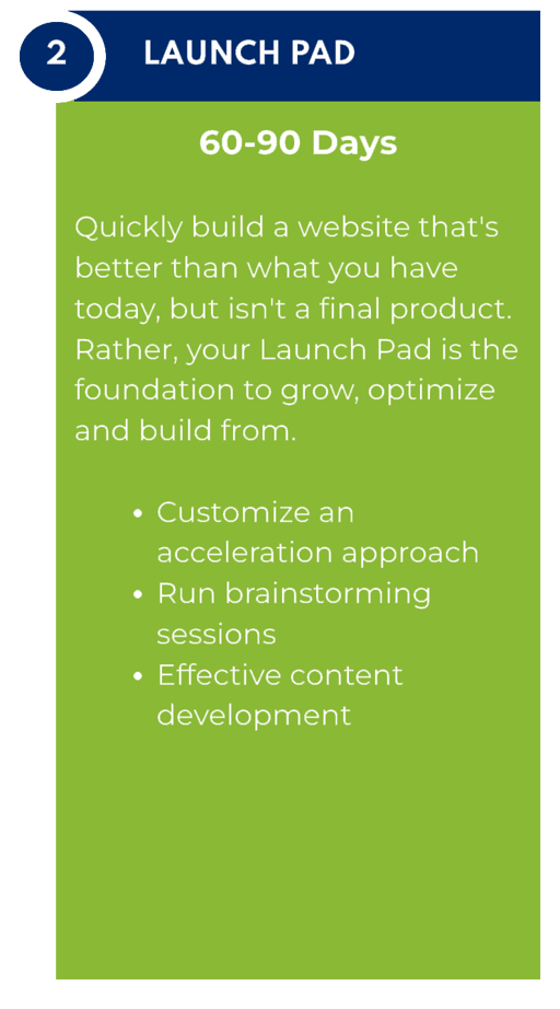 The Launch Pad Process of GDD