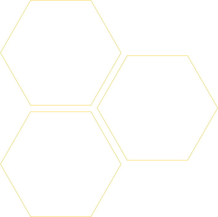 Hexagons-Warm Yellow