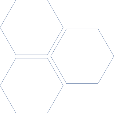 hexagons outlines dark